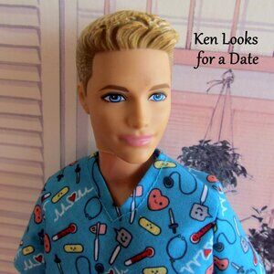 KEN DOLL WANTS A GIRLFRIEND, CAREER MAN, 2012 with 2 OUTFITS WORK & LEISURE NWOT